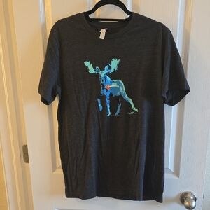 Charcoal Graphic Colorado Moose T-Shirt